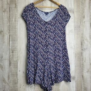 ❤️ U.S Polo Assn Shorts Romper One Piece. Size Medium. Blue, Red & White.